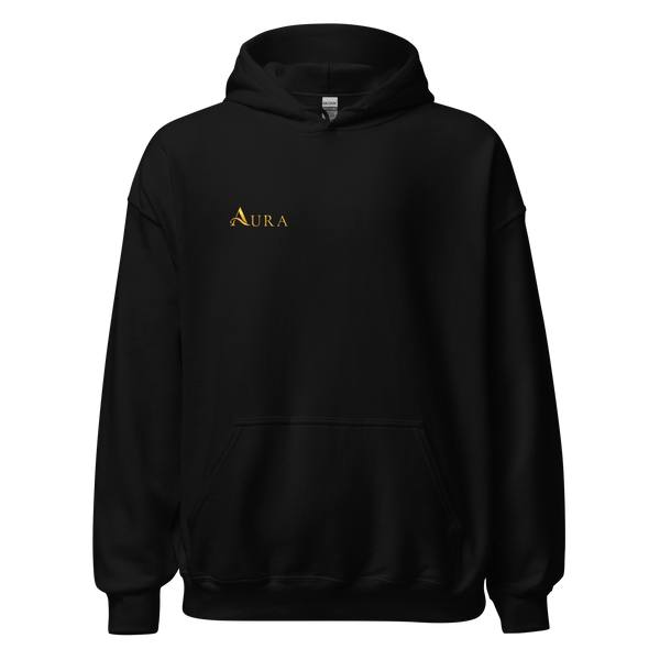 Aura Essence Duo Hoodie – Aura & Signatur, Farbklecks