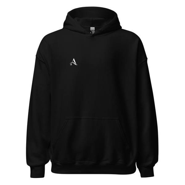Aura Essence Duo Hoodie – A & Signatur, Weiß